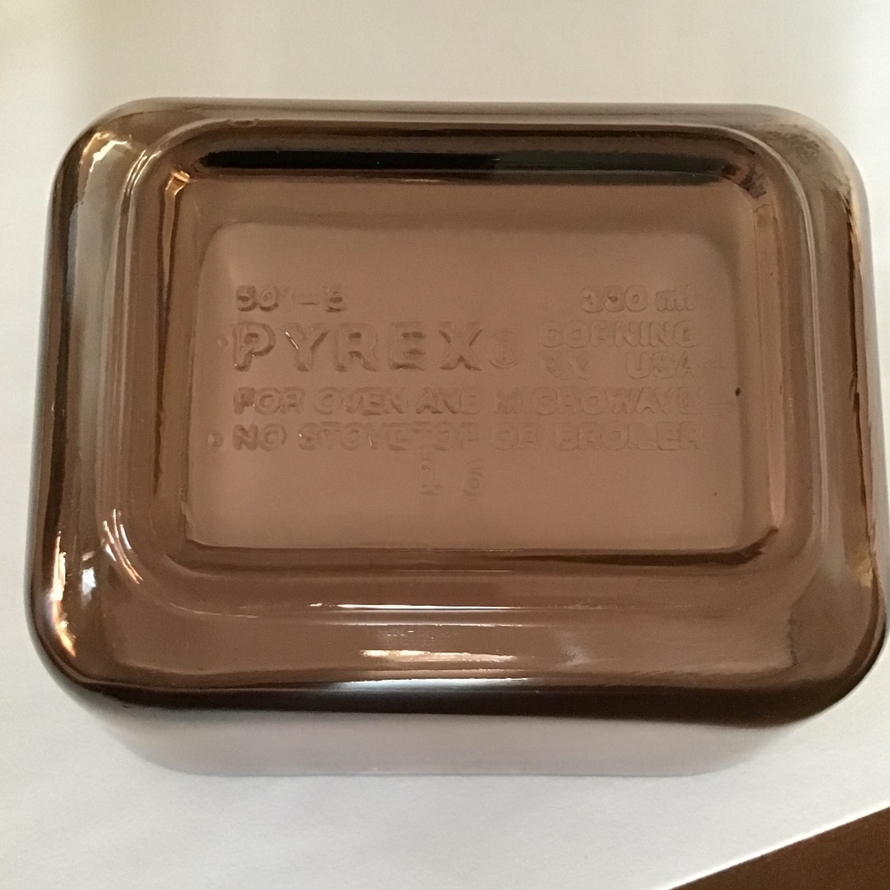 Pyrex Vintage Refrigerator Dish with Lid Amber EUC Corning Visions - Picture 6 of 14